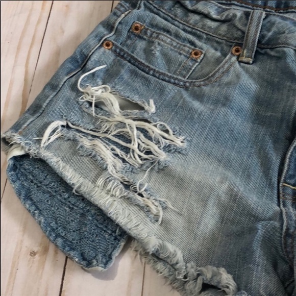 American Eagle hi-rise festival shorts size 8 - Picture 4 of 9